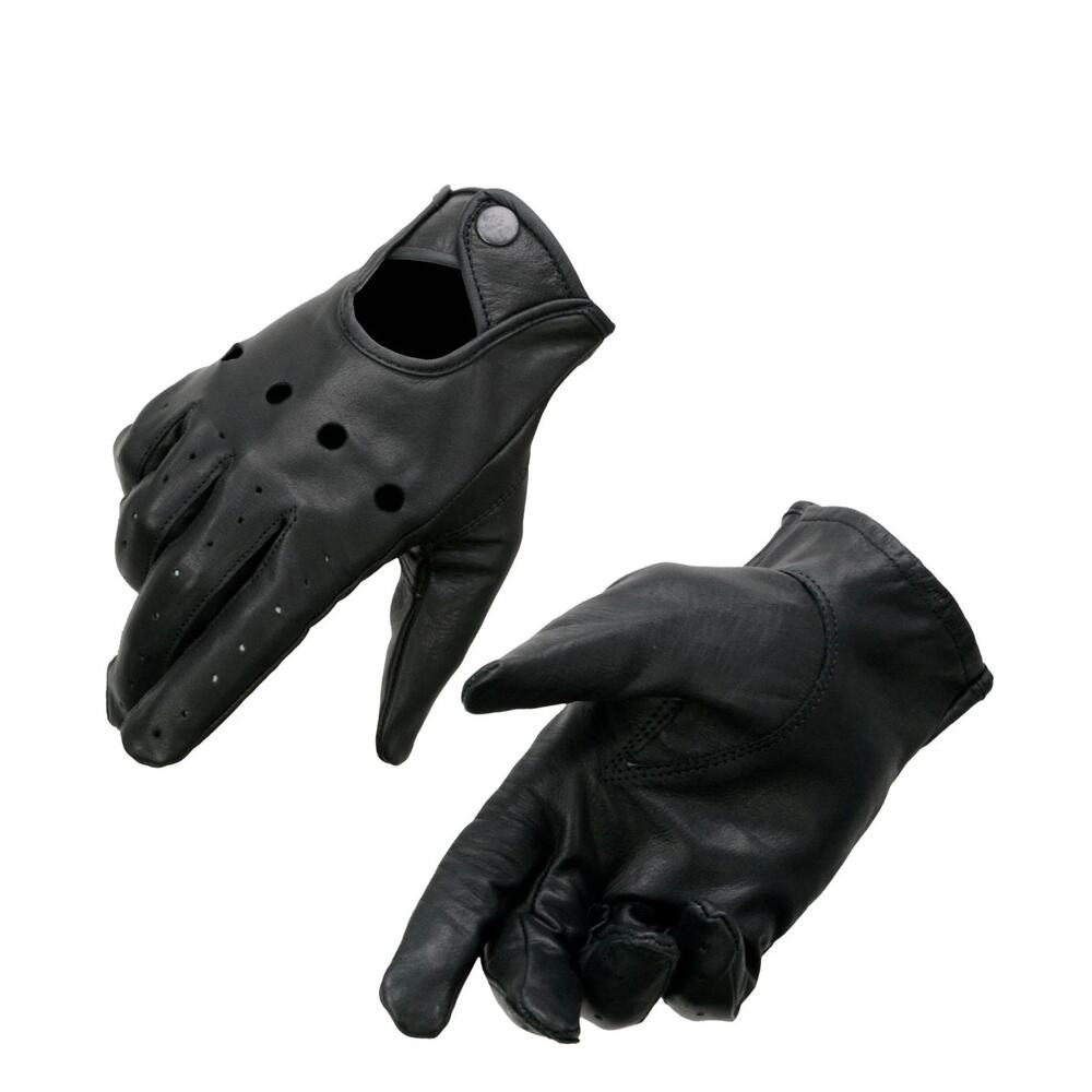 NWT Milwaukee Leather SH729  Black Unlined Leather Professional Driving Gloves